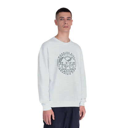 Morning Bike, Mountain View. Unisex NuBlend® Crewneck Sweatshirt