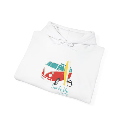 Surfs Up Dude. Unisex Heavy Blend™ Hooded Sweatshirt