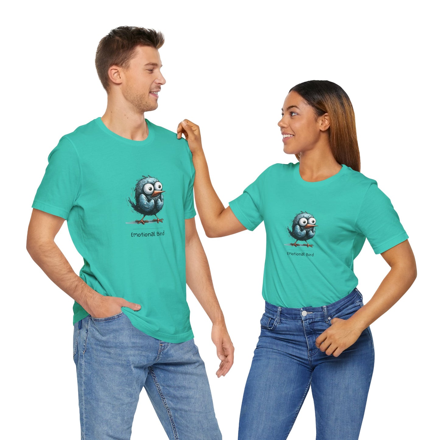 Emotional Bird. Unisex Jersey Short Sleeve Tee