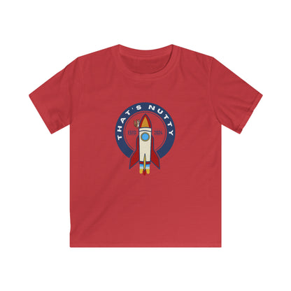 That's Nutty On A Rocket Ship. Kids Softstyle Tee