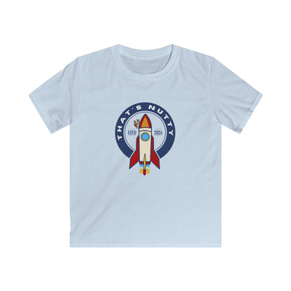 That's Nutty On A Rocket Ship. Kids Softstyle Tee