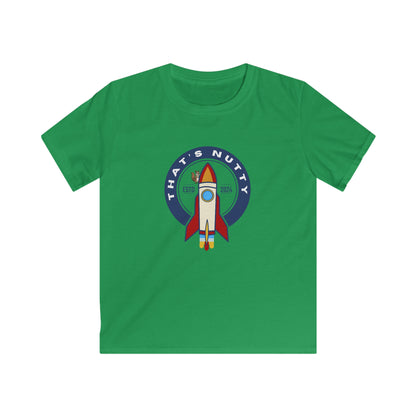 That's Nutty On A Rocket Ship. Kids Softstyle Tee