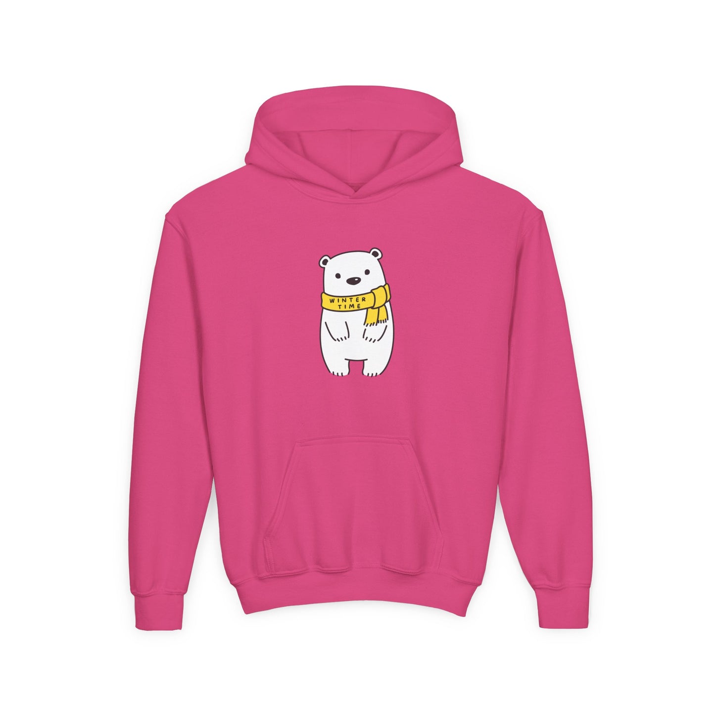 Winter Time Bear Hoodie Sweatshirt