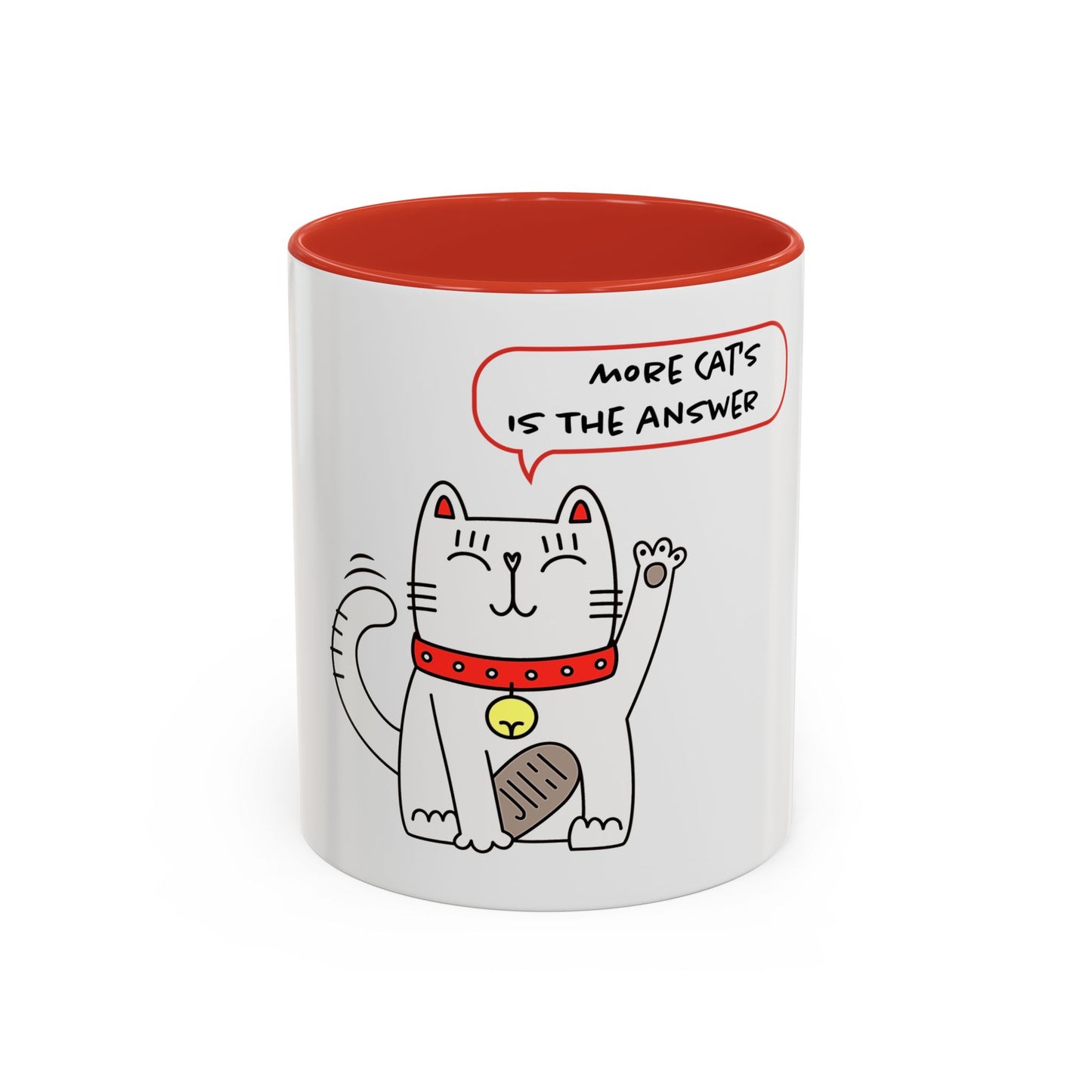 Oliver Says More Cats Is The Answer. Accent Coffee Mug, 11oz