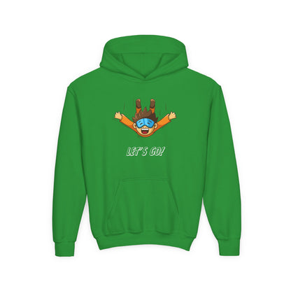 Let's Go Sky Diving. Kids Hoodie