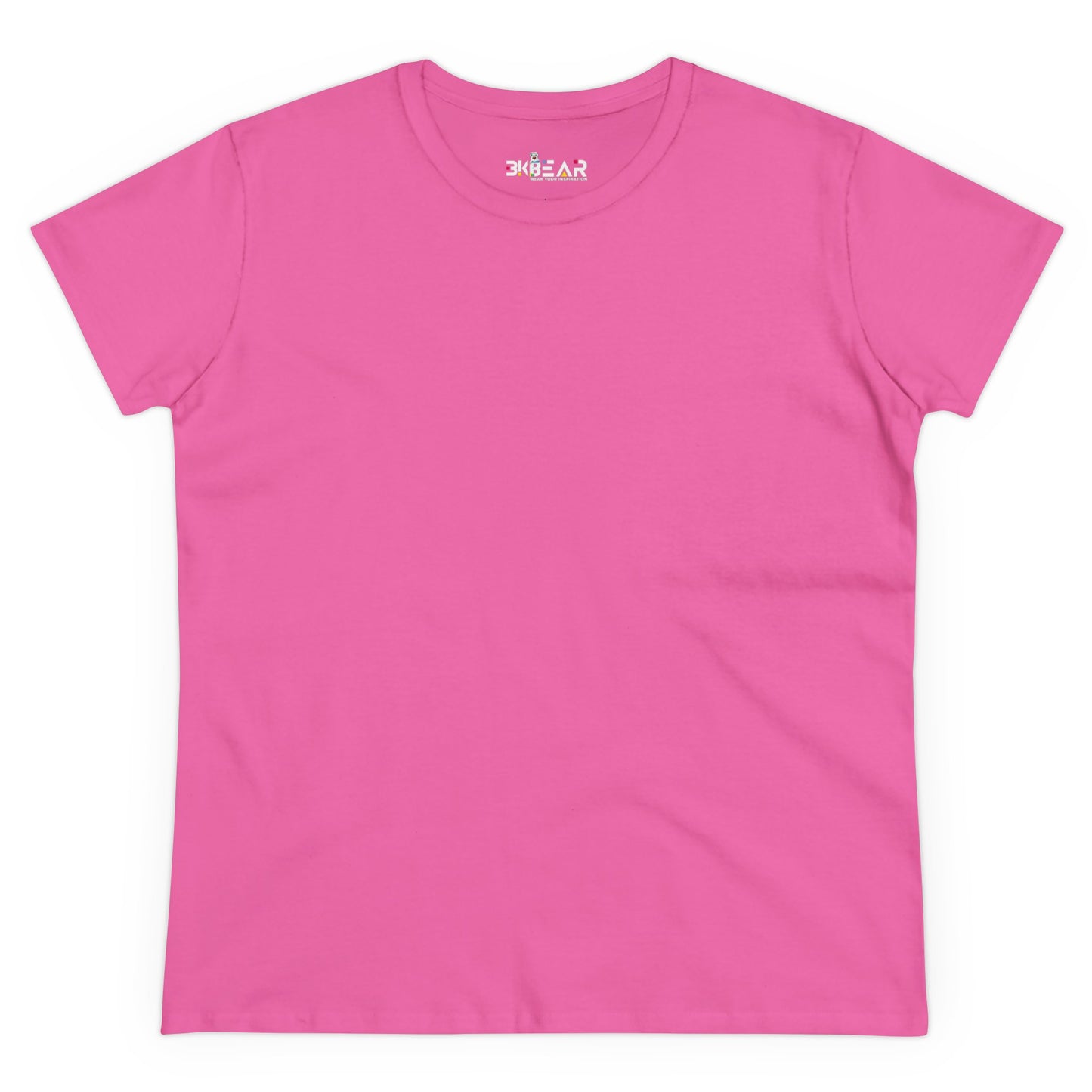 Solid Azalea. Women's Midweight Cotton Tee