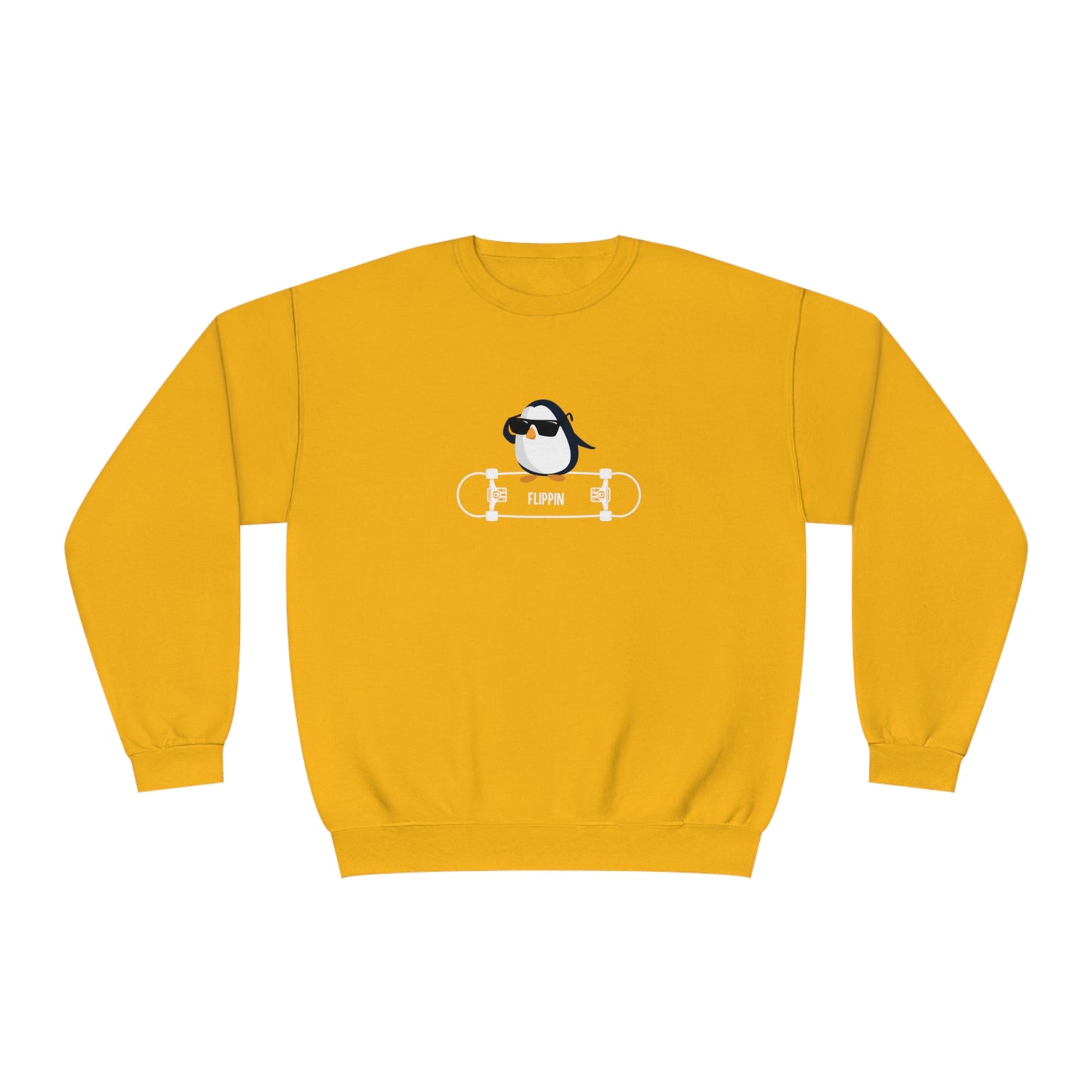 Adélie The Flippin Penguin. Unisex NuBlend® Crewneck Sweatshirt