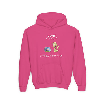 Kitty Cat Tricks Fish Hoodie – Kids’ Playful Animal Graphic Hoodie