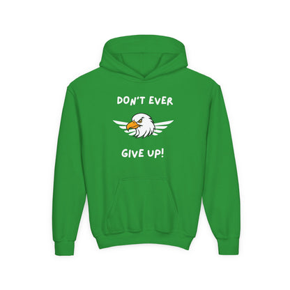 Don't Ever Give Up Eagle!  Kids Hoodie