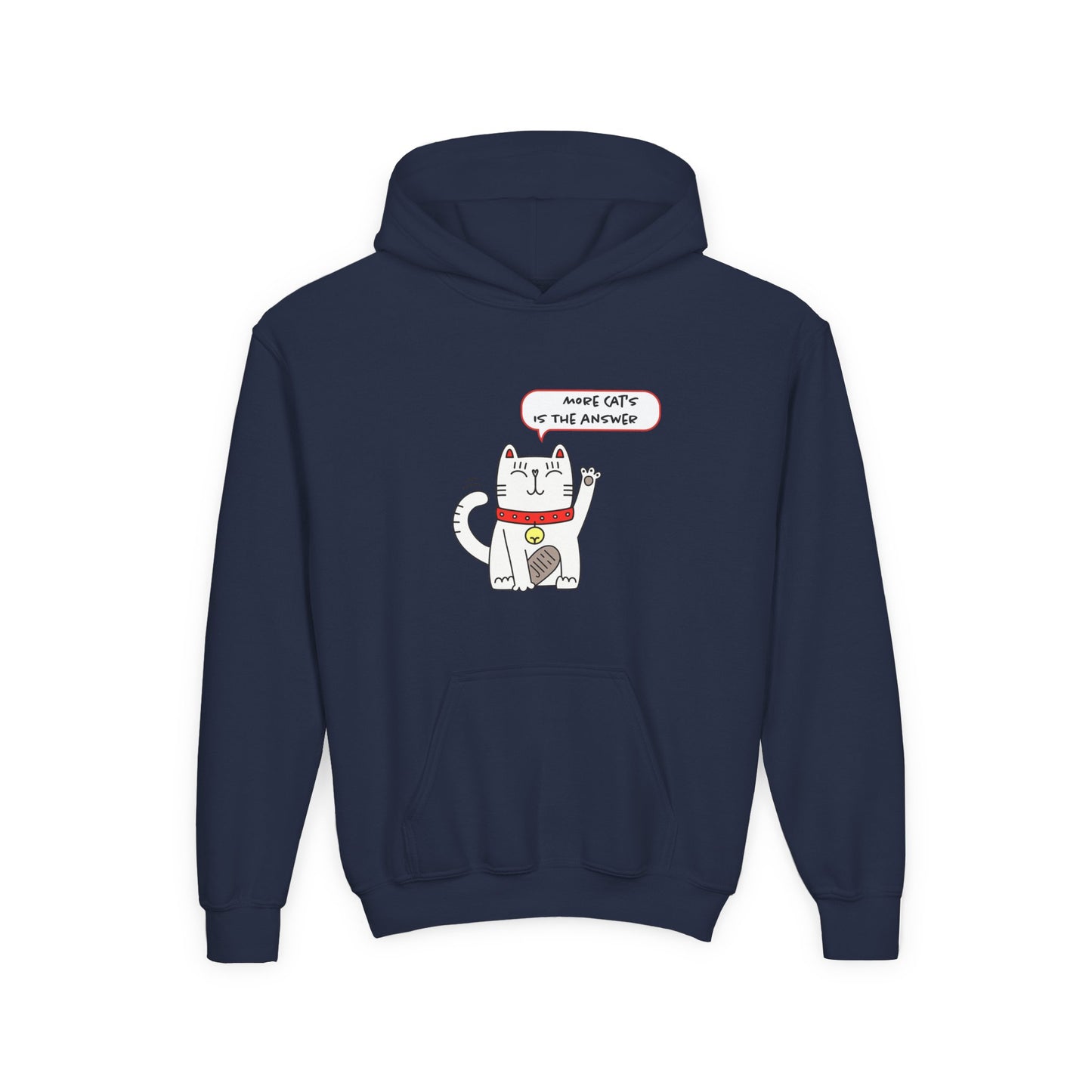 Oliver Says More Cats Is The Answer. Kids Hoodie