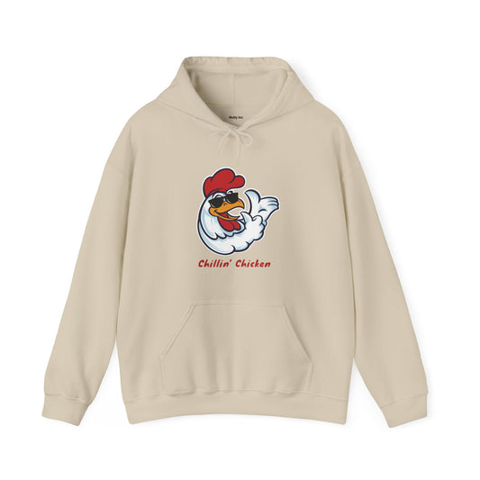 Chillin' Chicken. Unisex Hooded Sweatshirt.