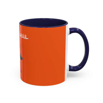 Express Mail. Accent Coffee Mug, 11oz