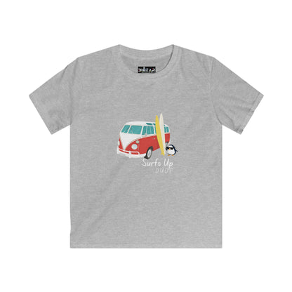 Surf's Up Dude. Kids Softstyle Tee