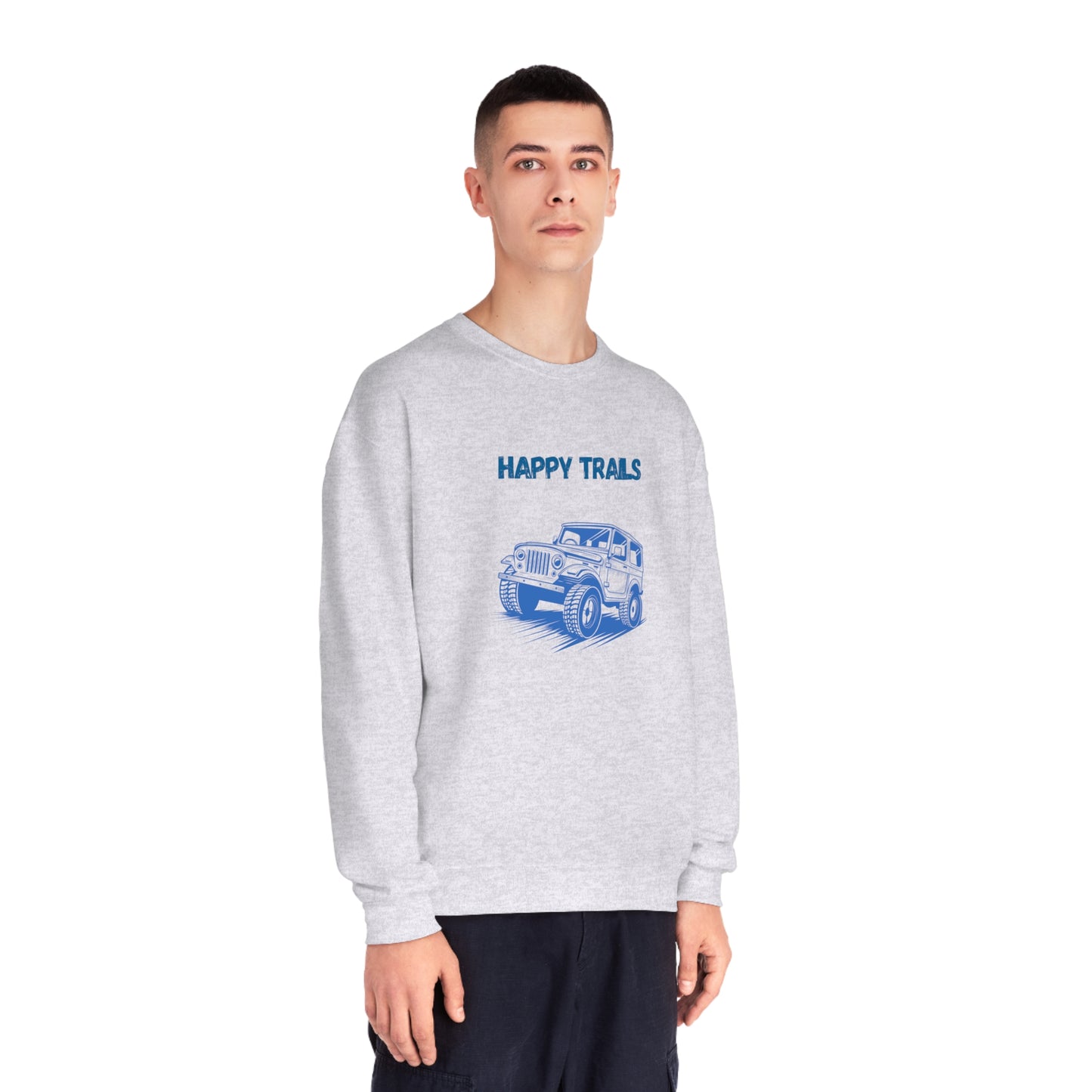 Exploring Happy Trails In a Jeep. Unisex NuBlend® Crewneck Sweatshirt