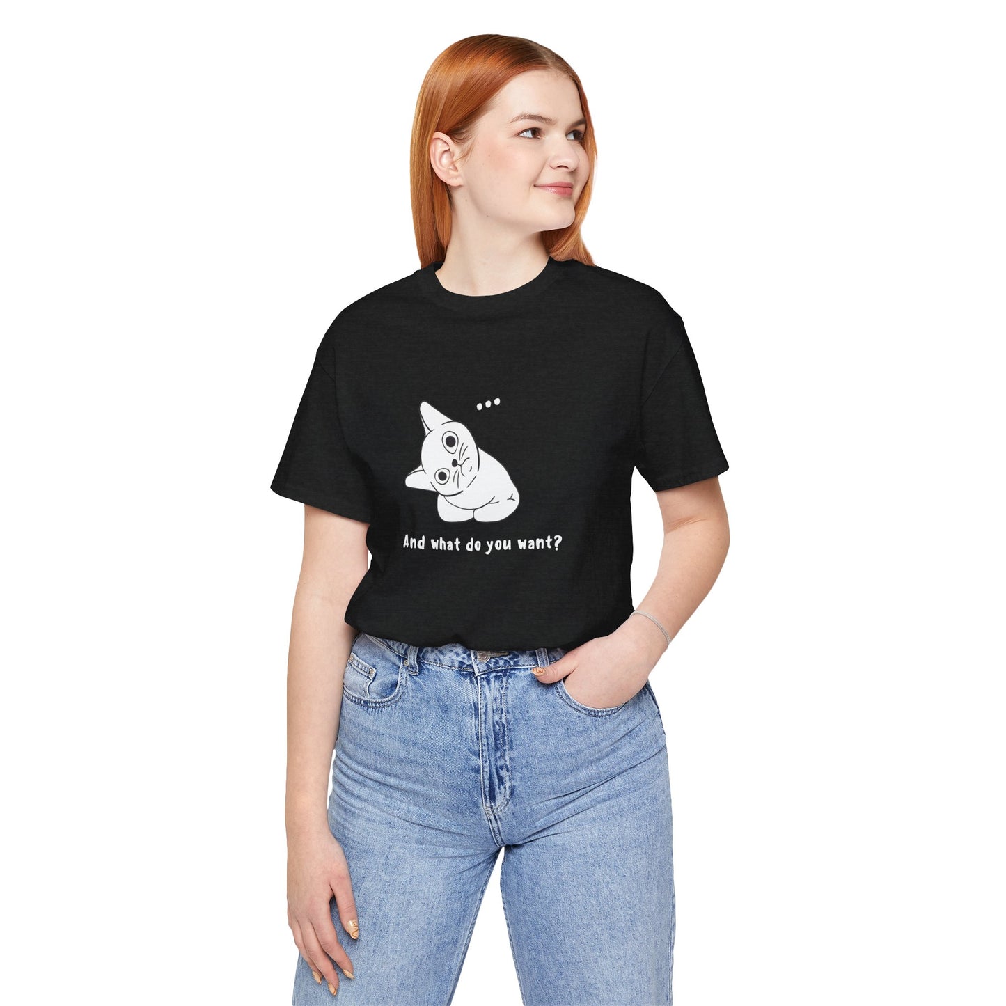 Vexing Cat Wondering What You Want. Unisex Jersey Short Sleeve Tee