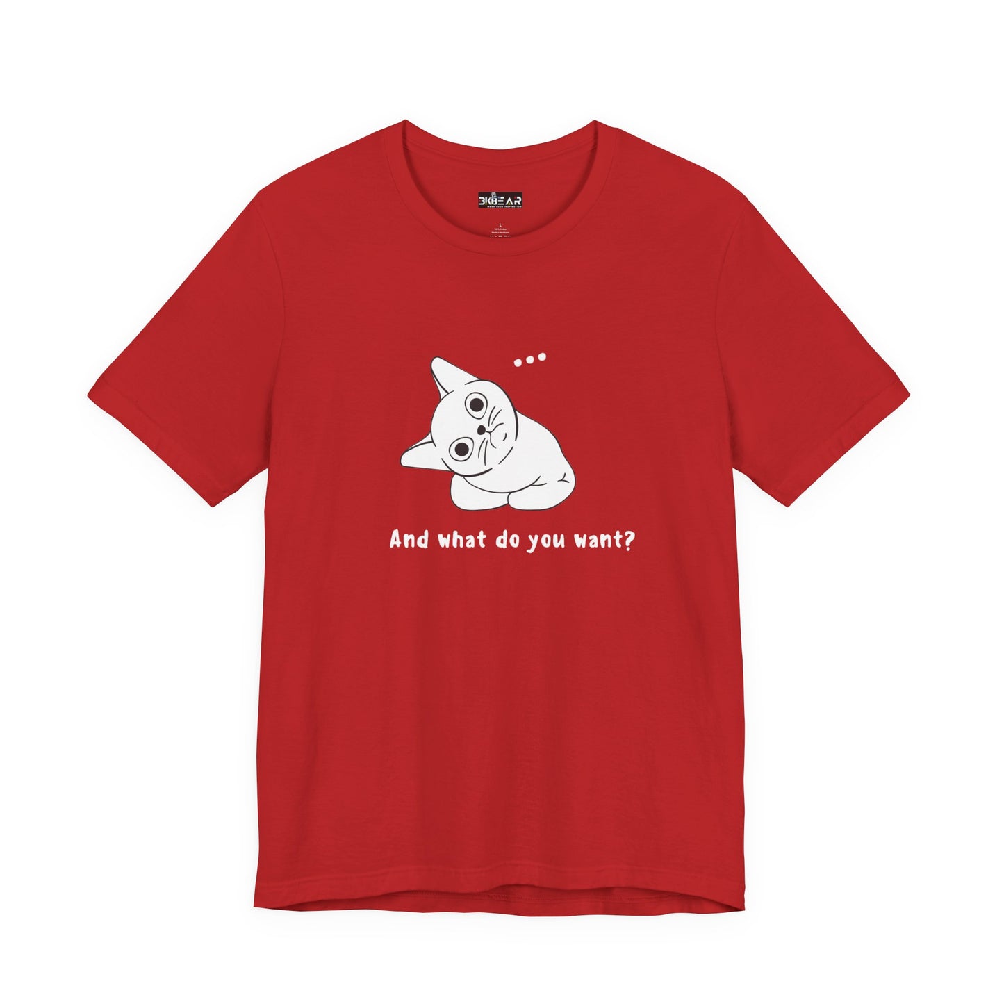 Vexing Cat Wondering What You Want. Unisex Jersey Short Sleeve Tee