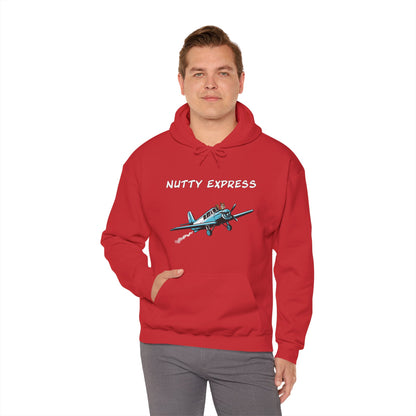 Nutty's Express Delivery. Always On-Time. Unisex Hooded Sweatshirt.