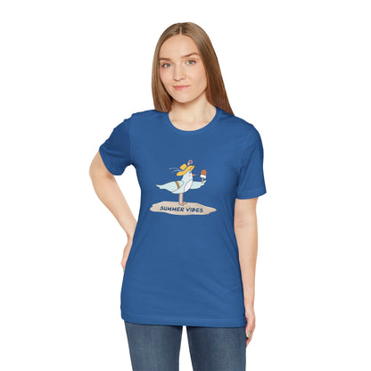 Regal Seagull Summer Vibes. Unisex Jersey Short Sleeve Tee