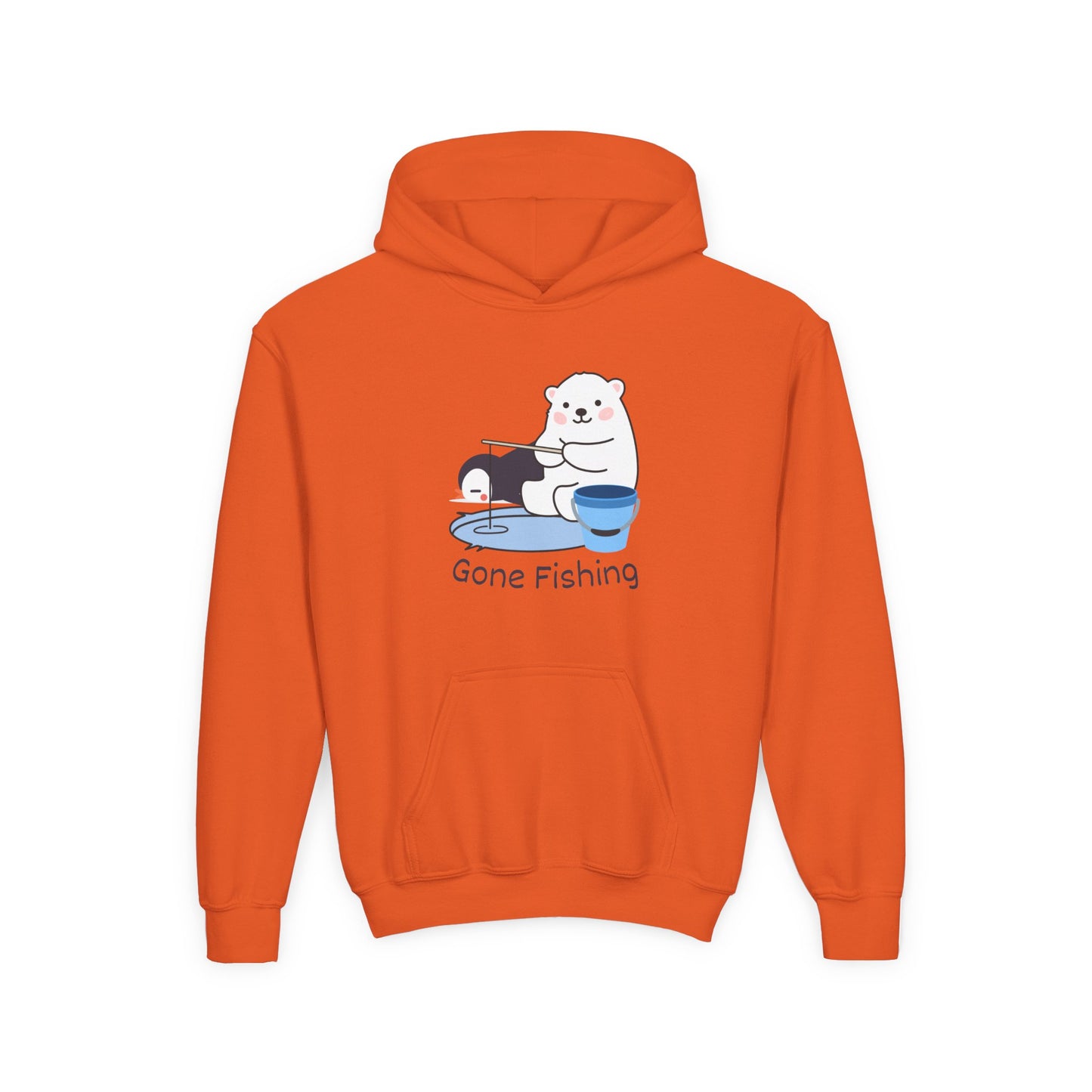 Gone Fishing. Kids Hoodie