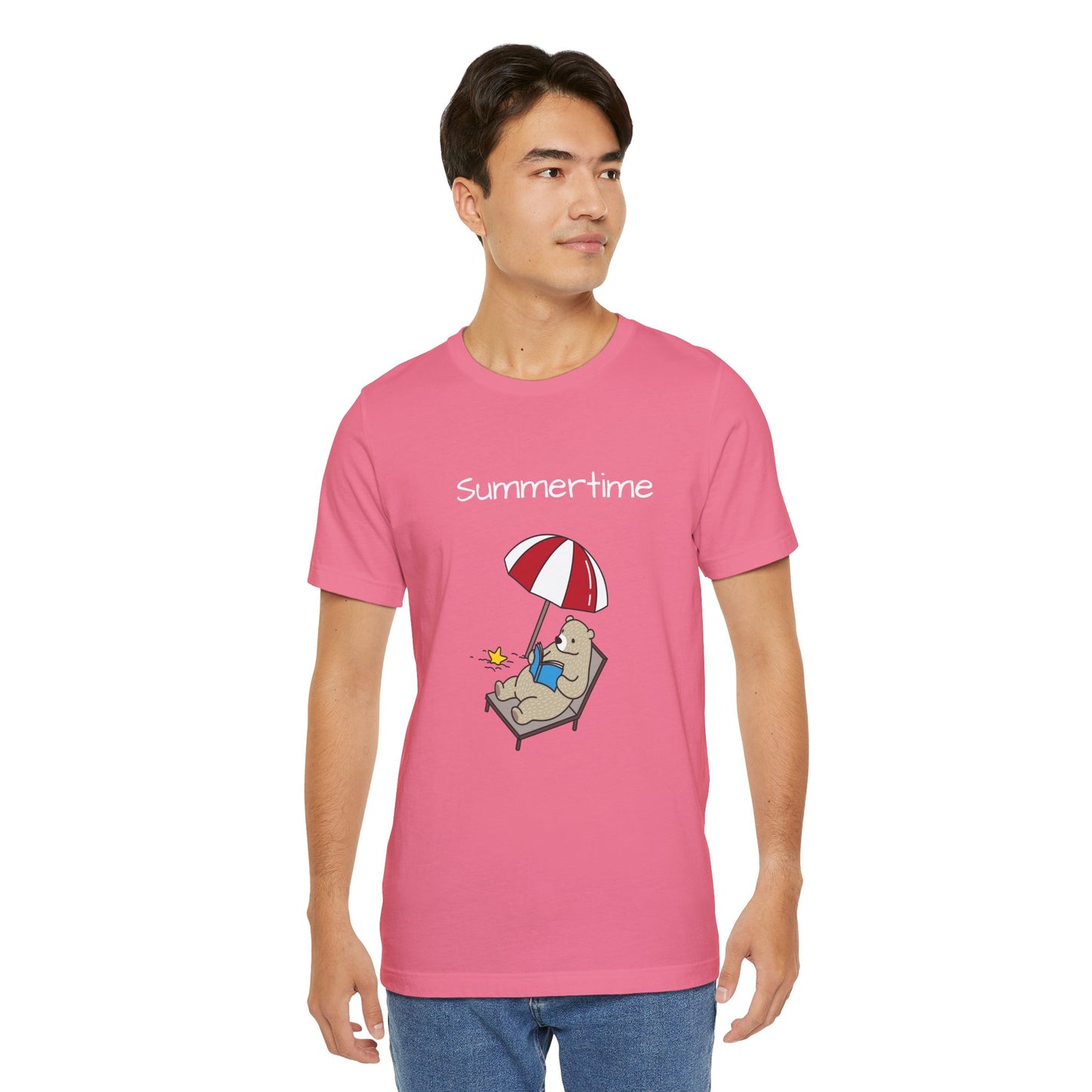 Summertime. Bear.  Unisex Jersey Short Sleeve Tee