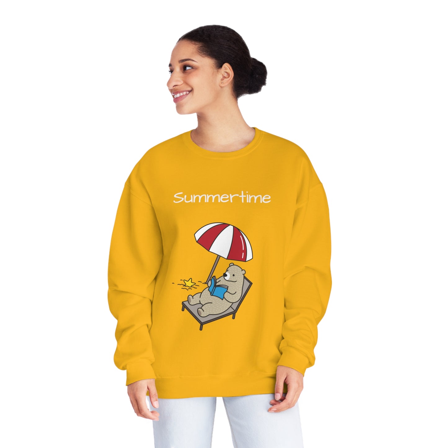 Summertime. Bear. Unisex NuBlend® Crewneck Sweatshirt