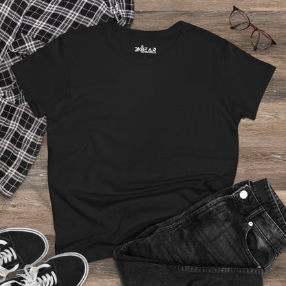 Solid Azalea. Women's Midweight Cotton Tee