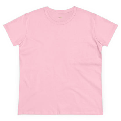 Solid Azalea. Women's Midweight Cotton Tee