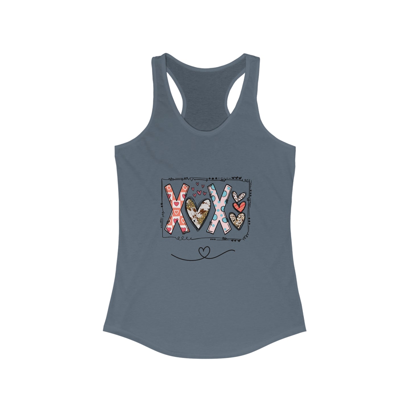 Sign of Love. XOXO. Women's Ideal Racerback Tank