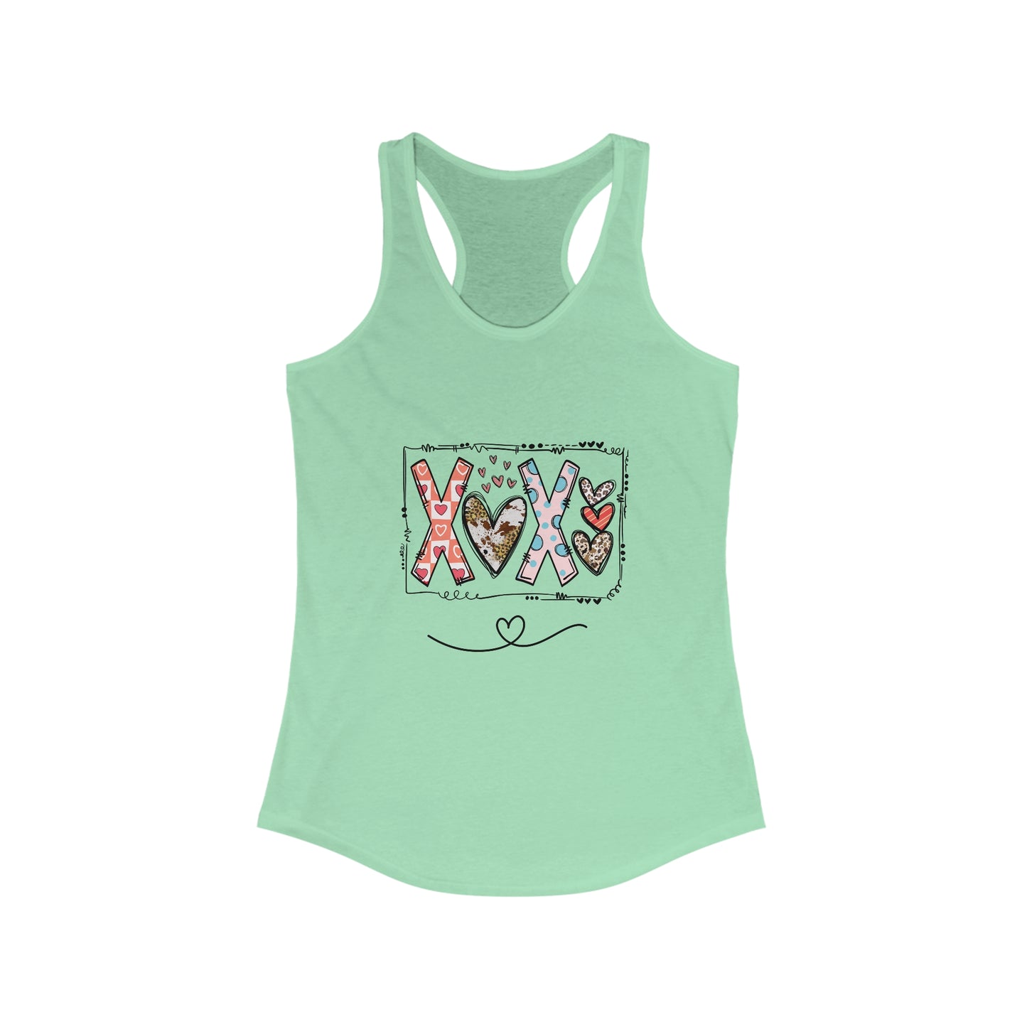 Sign of Love. XOXO. Women's Ideal Racerback Tank