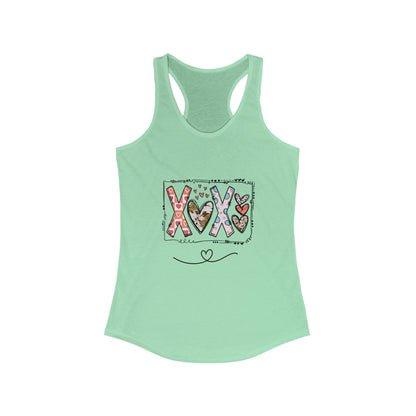 Sign of Love. XOXO. Women's Ideal Racerback Tank