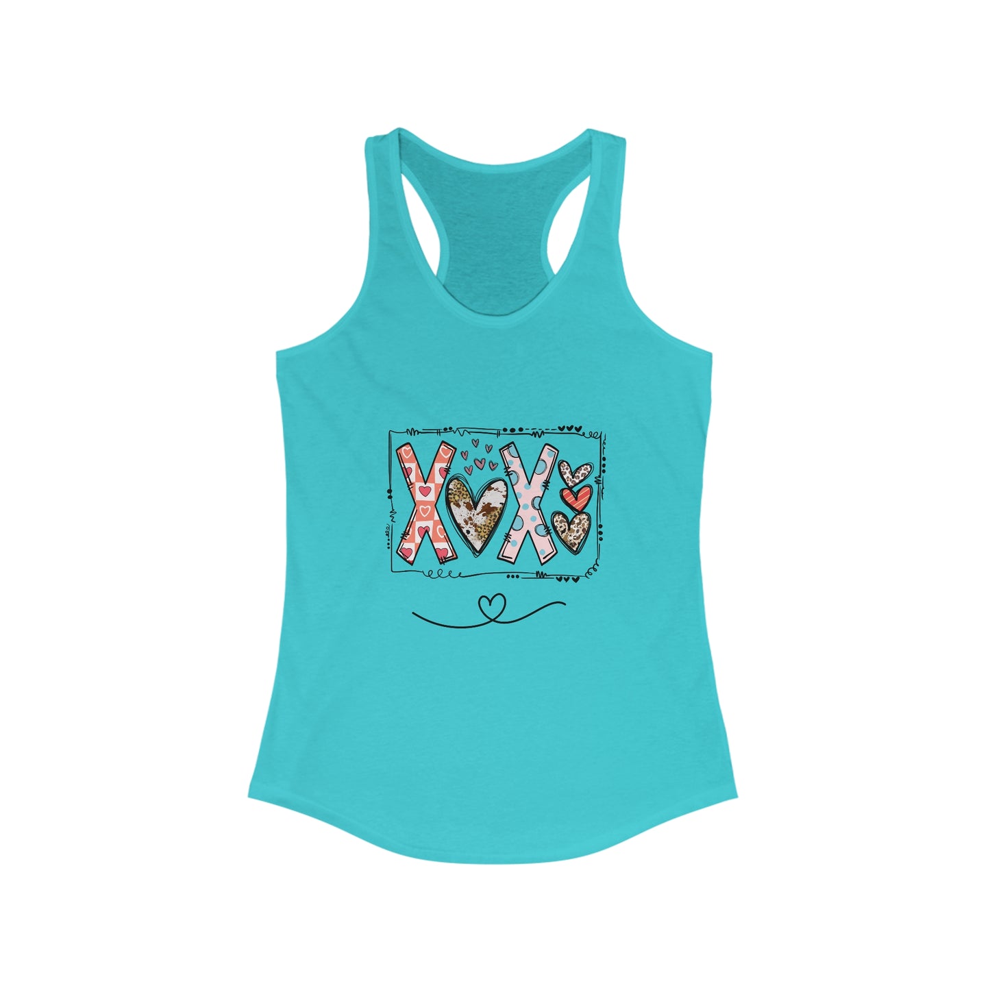 Sign of Love. XOXO. Women's Ideal Racerback Tank