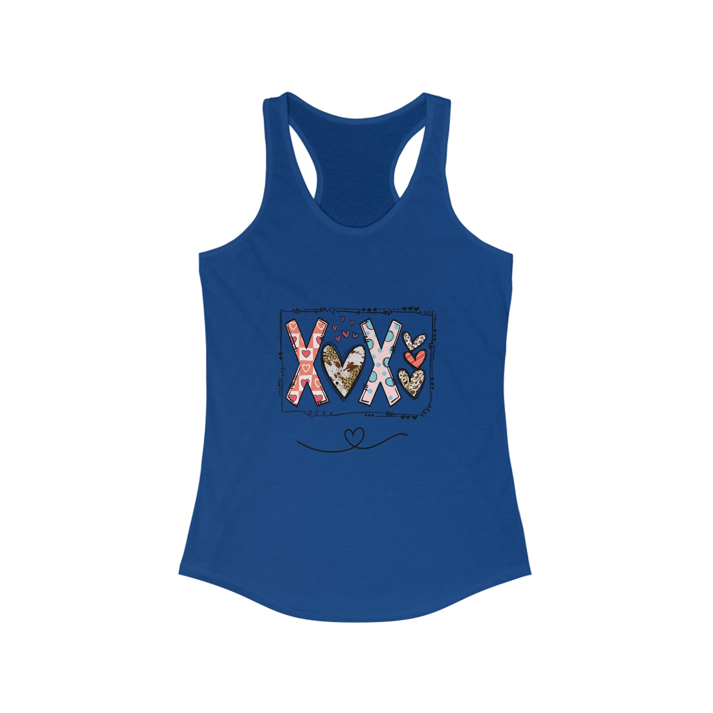 Sign of Love. XOXO. Women's Ideal Racerback Tank