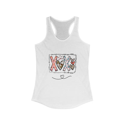 Sign of Love. XOXO. Women's Ideal Racerback Tank