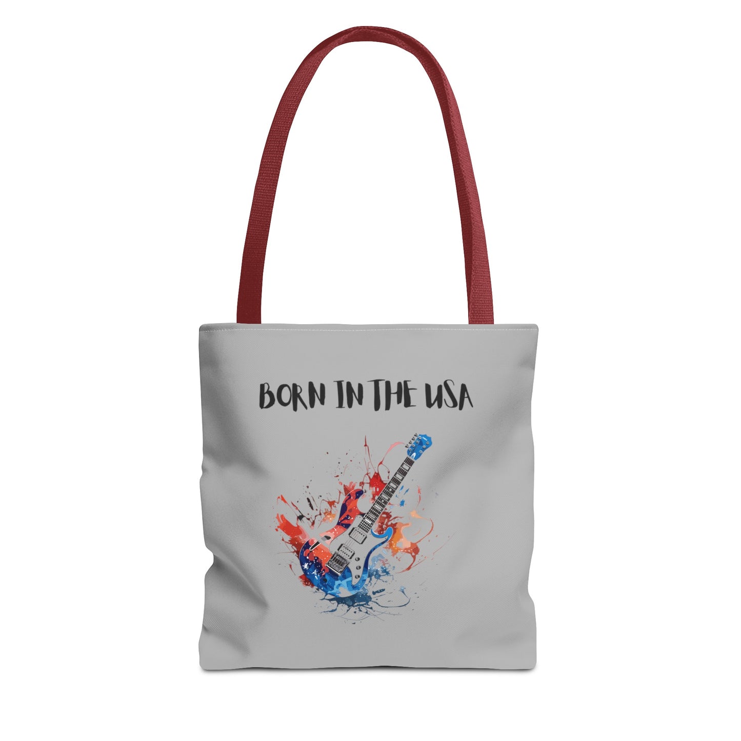 Born In The USA Guitar. Gray Tote Bag