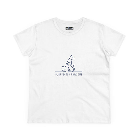 Purrfectly Pawsome – Dog And Cat Lover T-Shirt For Women