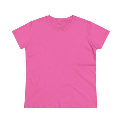 Heliconia Plain. Women's Midweight Cotton Tee