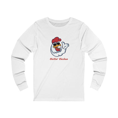 Chillin' Chicken. Unisex Jersey Long Sleeve Tee