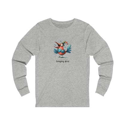 Singing bird. Unisex Jersey Long Sleeve Tee