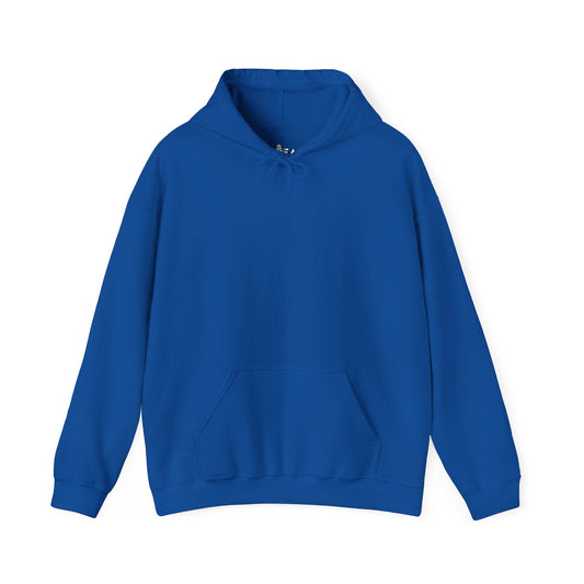 Solid Royal Blue. Unisex Hooded Sweatshirt.