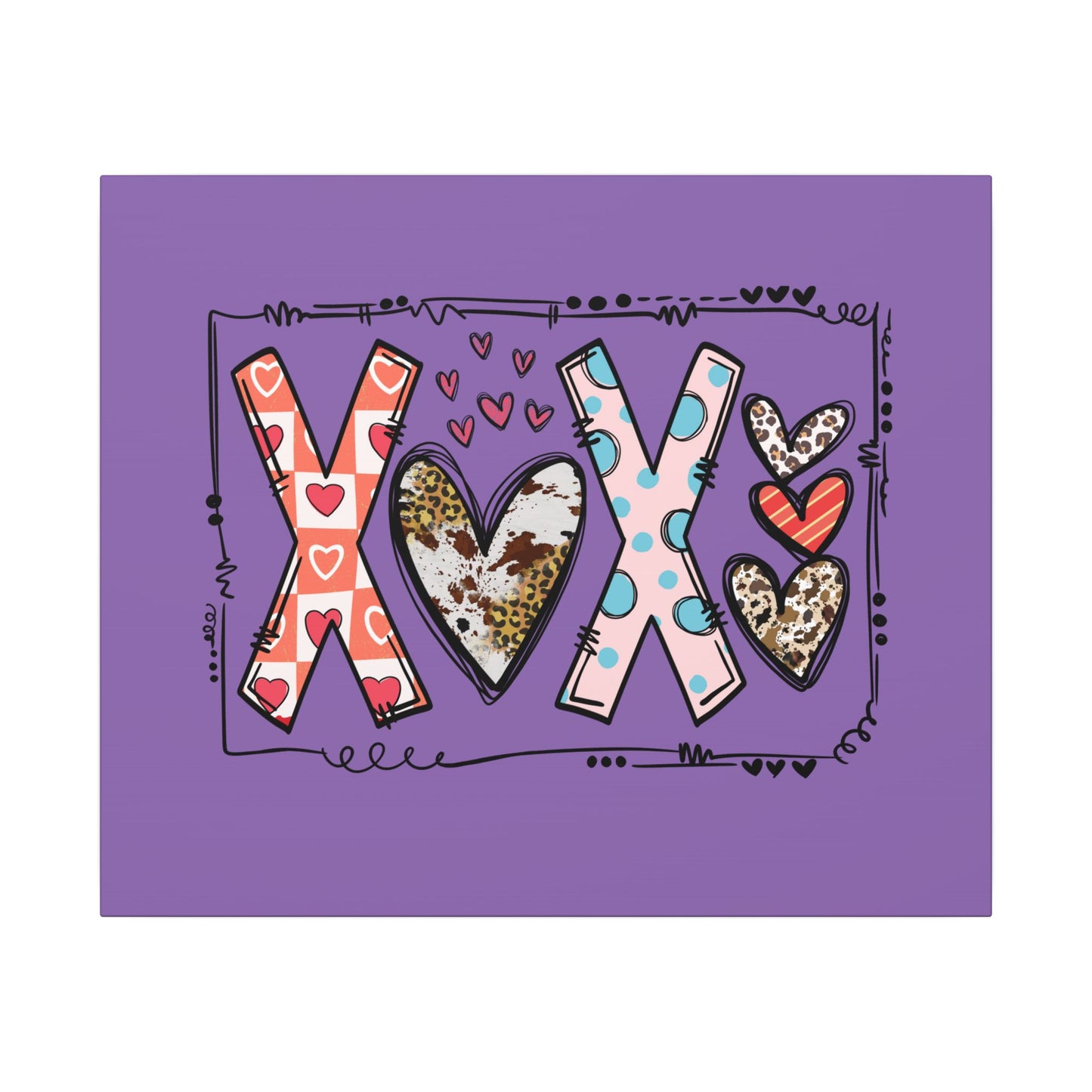Sign of Love. XOXO. Canvas Gallery Wraps