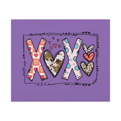 Sign of Love. XOXO. Canvas Gallery Wraps