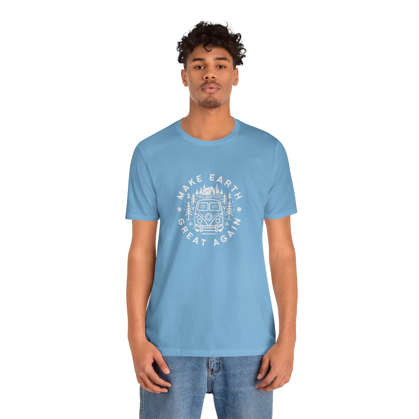 Make Earth Great Again. Relaxed mind. Unisex Jersey Short Sleeve Tee