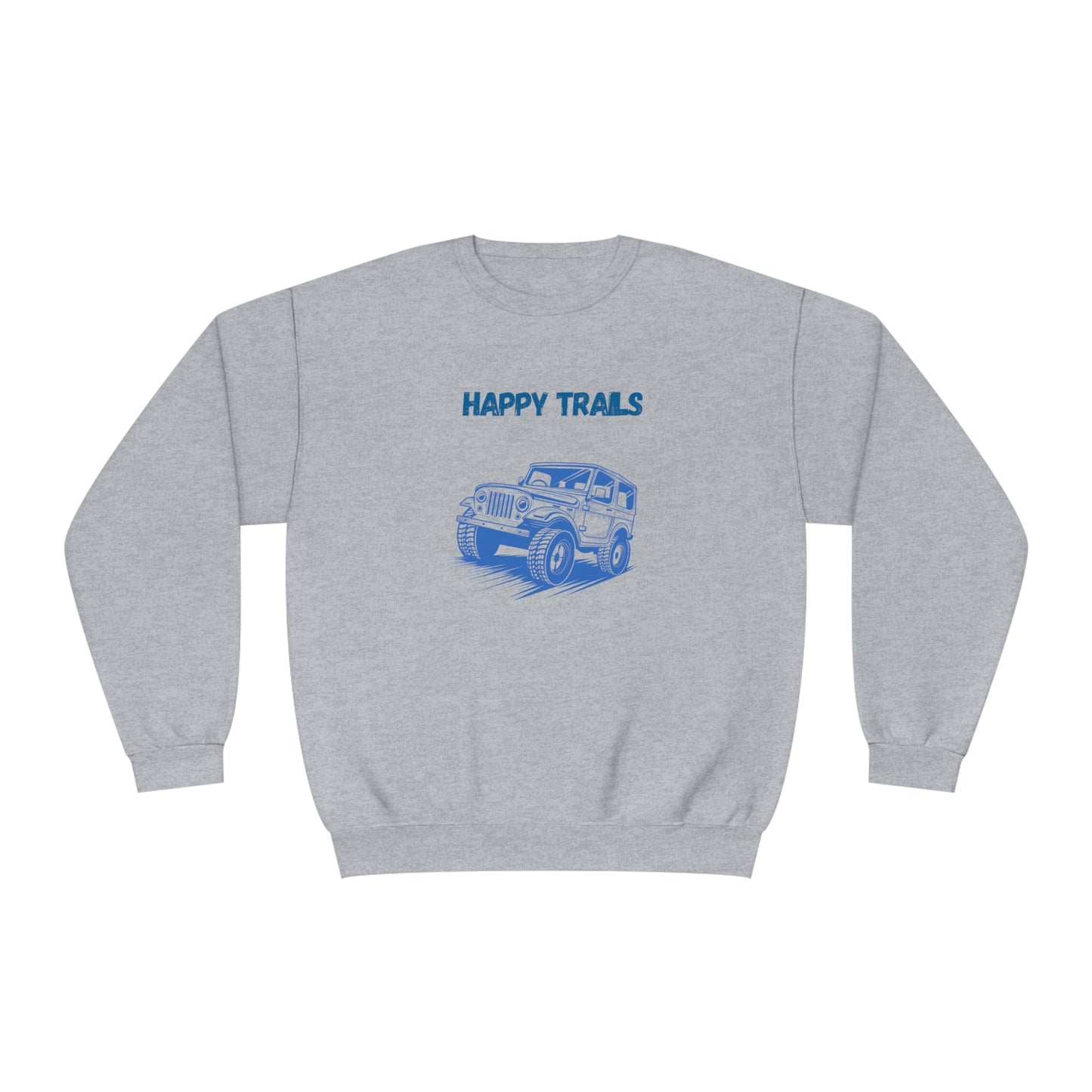 Exploring Happy Trails In a Jeep. Unisex NuBlend® Crewneck Sweatshirt