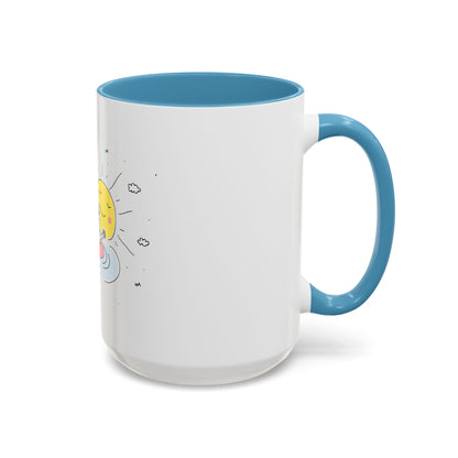 Jingles The Summertime Cat. Accent Coffee Mug, 11oz