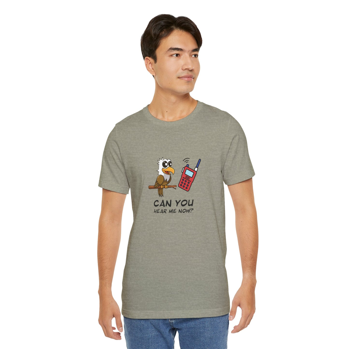 Burrowing Owl. Can You Hear Me Now? Unisex Jersey Short Sleeve Tee