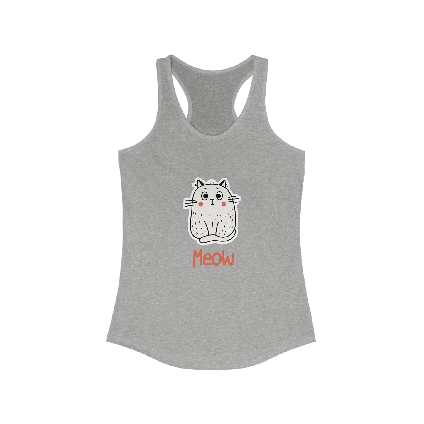 Loki The Cat. Meow. Women's Ideal Racerback Tank