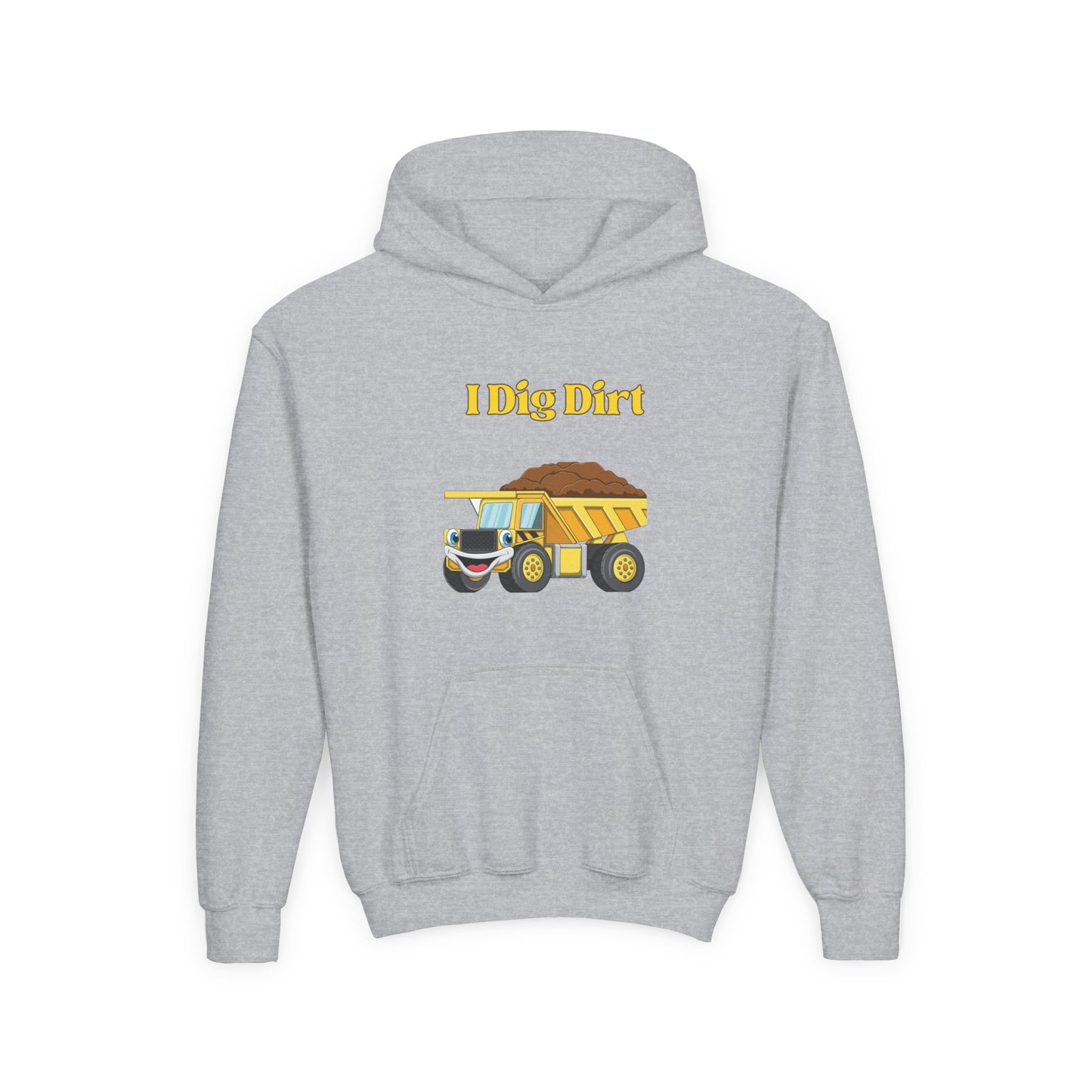 I Dig Dirt. Kids Hoodie