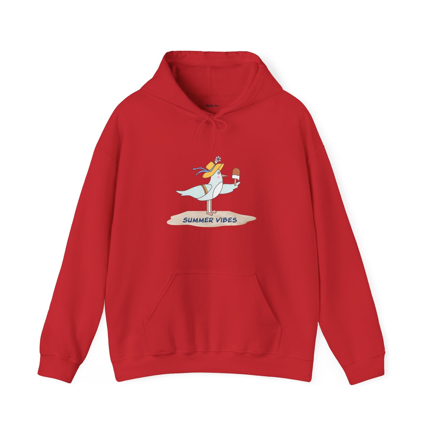 Regal Seagull Summer Vibes. Unisex Hooded Sweatshirt.