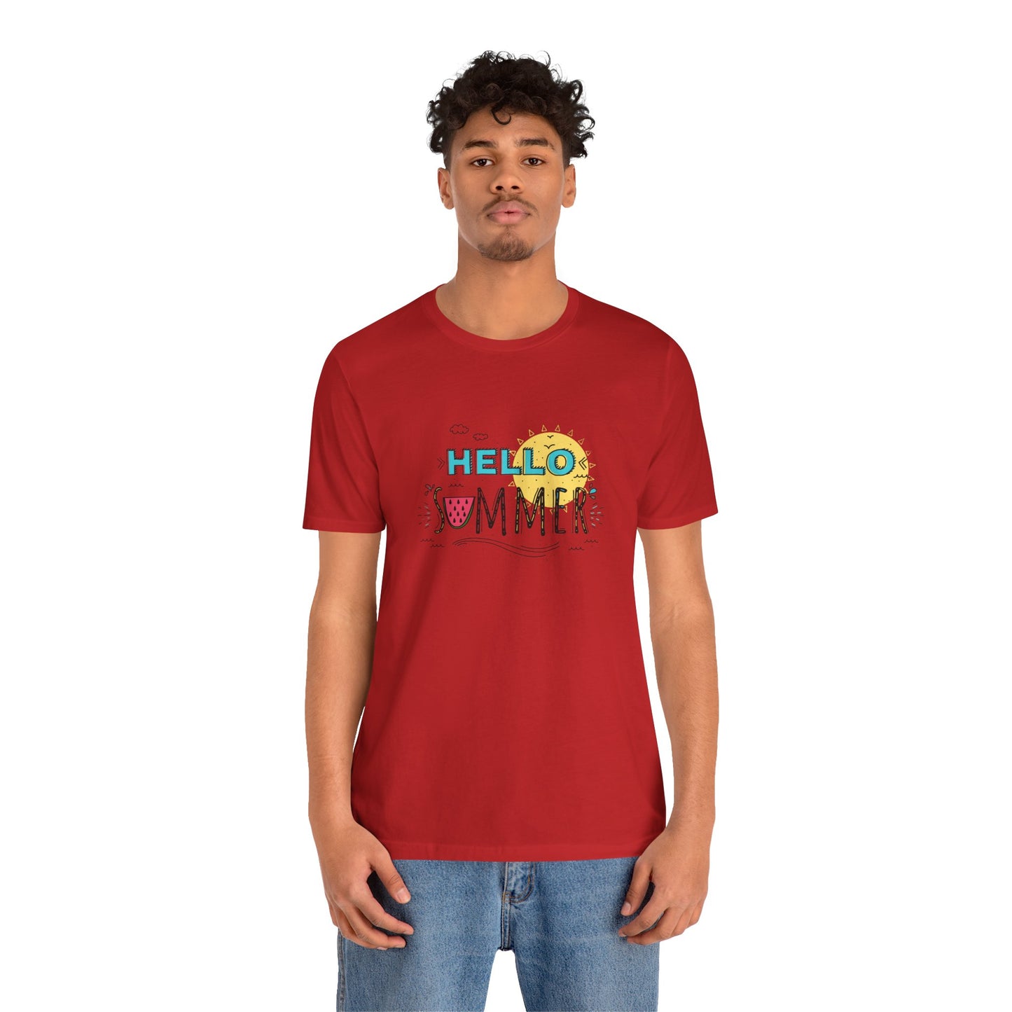 Hello Summer. Unisex Jersey Short Sleeve Tee