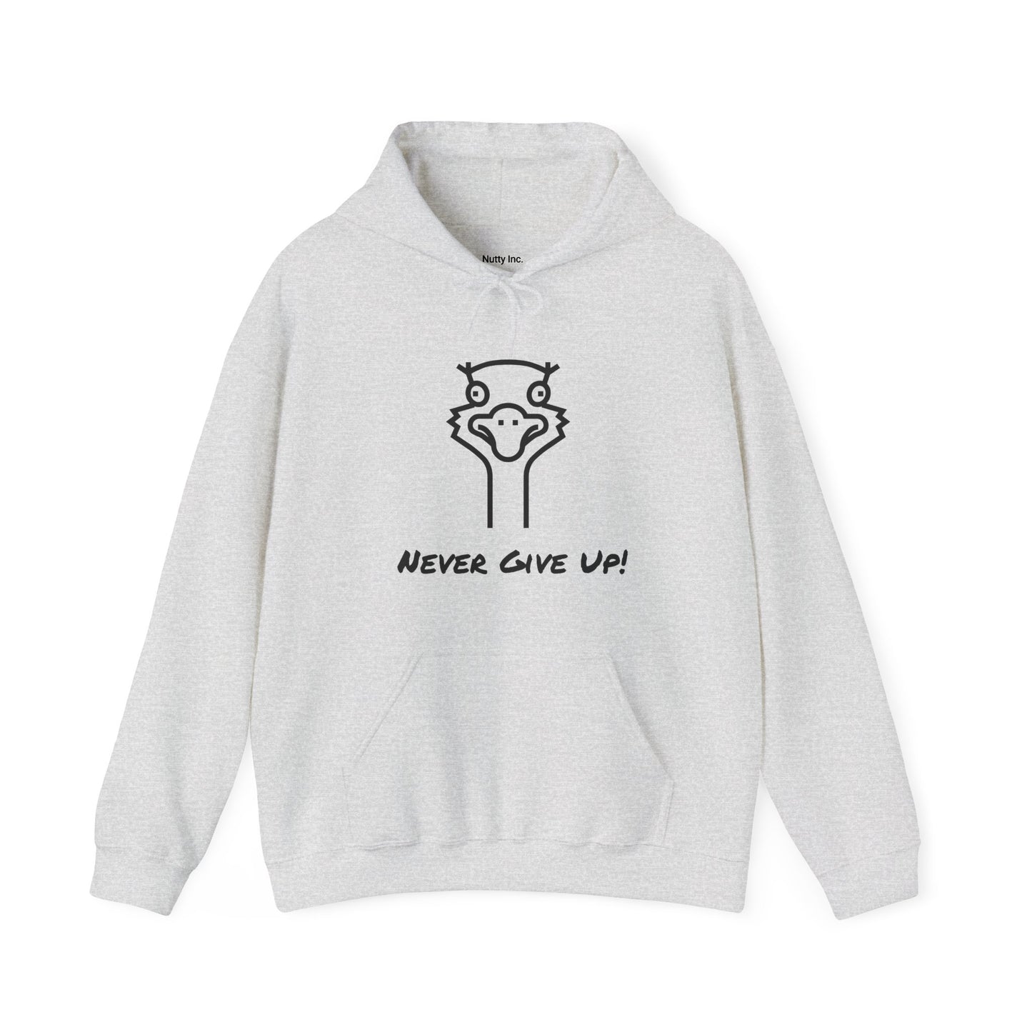 Never Give Up. Oscar The Ostrich and JimmyV Never Gave Up.  Unisex Hooded Sweatshirt.